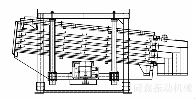 方型搖擺篩外形結(jié)構(gòu)示意圖